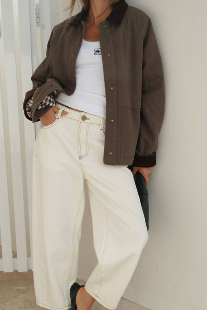 Ceres Life Blair Barn Jacket in Moss 3