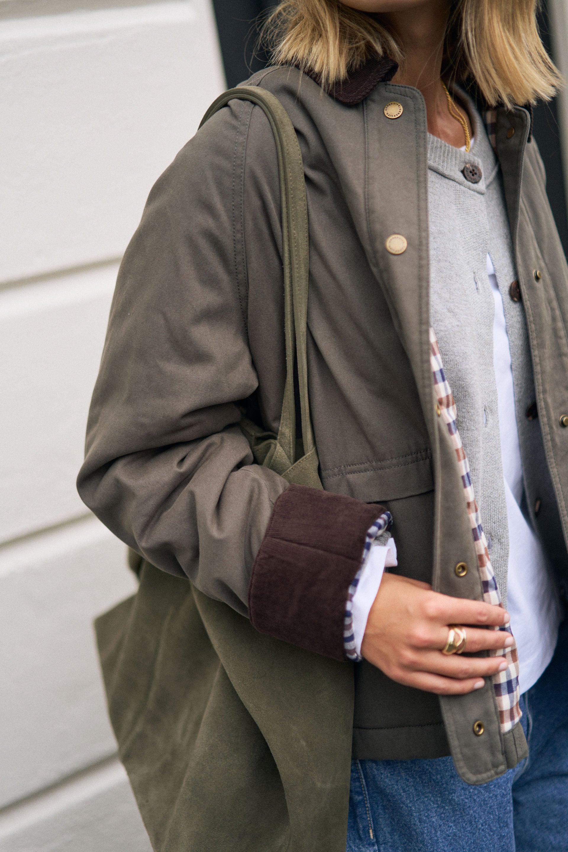Ceres Life Blair Barn Jacket in Moss 2