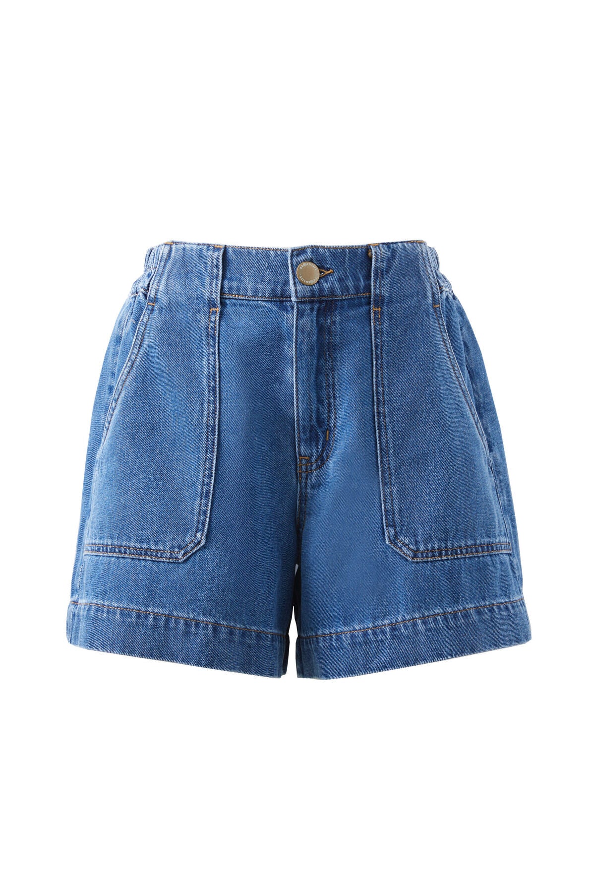 Ceres Life Weekender Short in fresh indigo flat lay