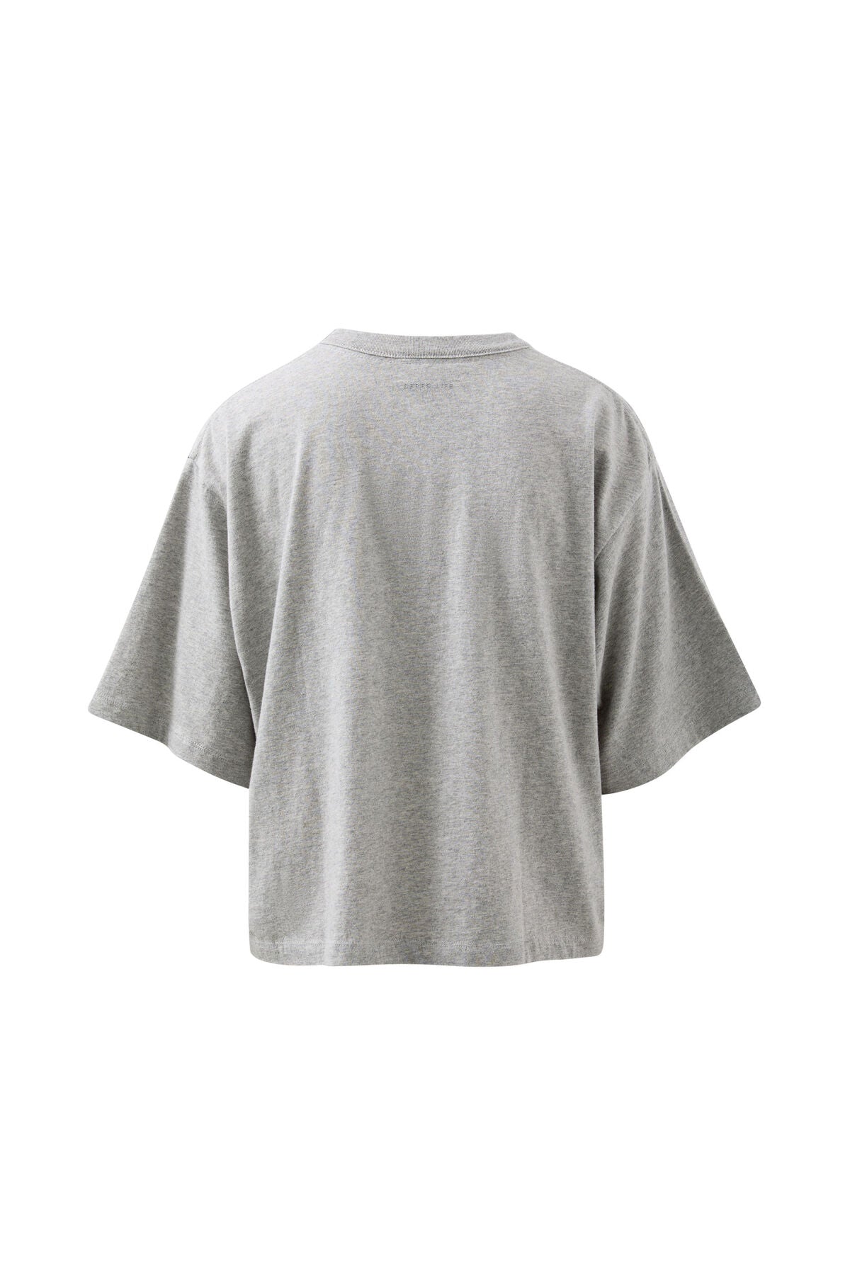 Ceres Life Phoebe tee in grey flat lay back 