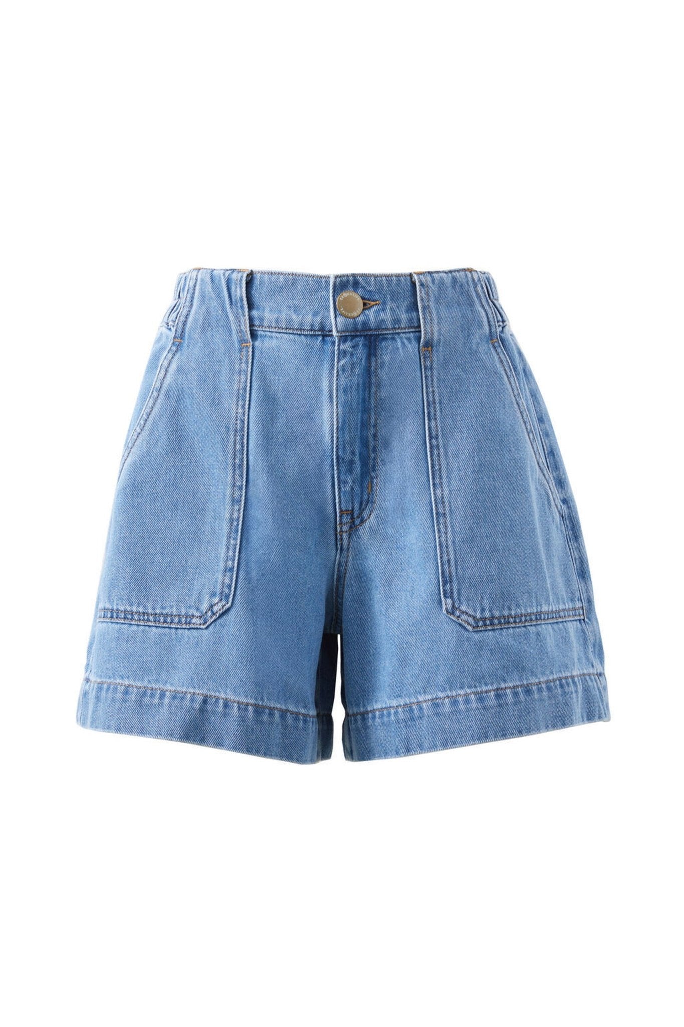 Ceres Life weekender shorts in vintage blue flat lay