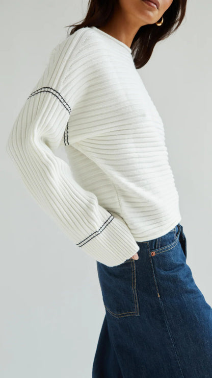 Charli Anna Sweater ivory side on