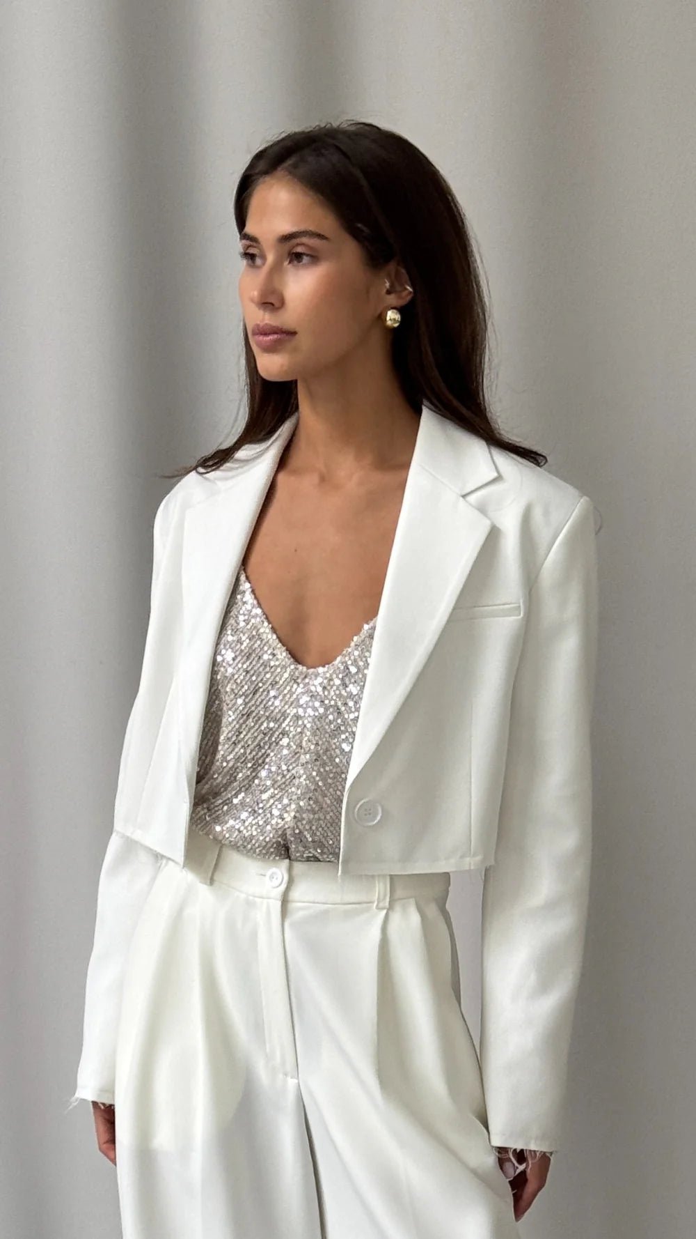 Charli sequin cami in silver 3