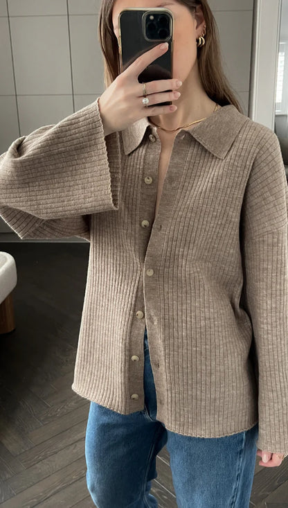 Dominika Cardigan – Biscuit