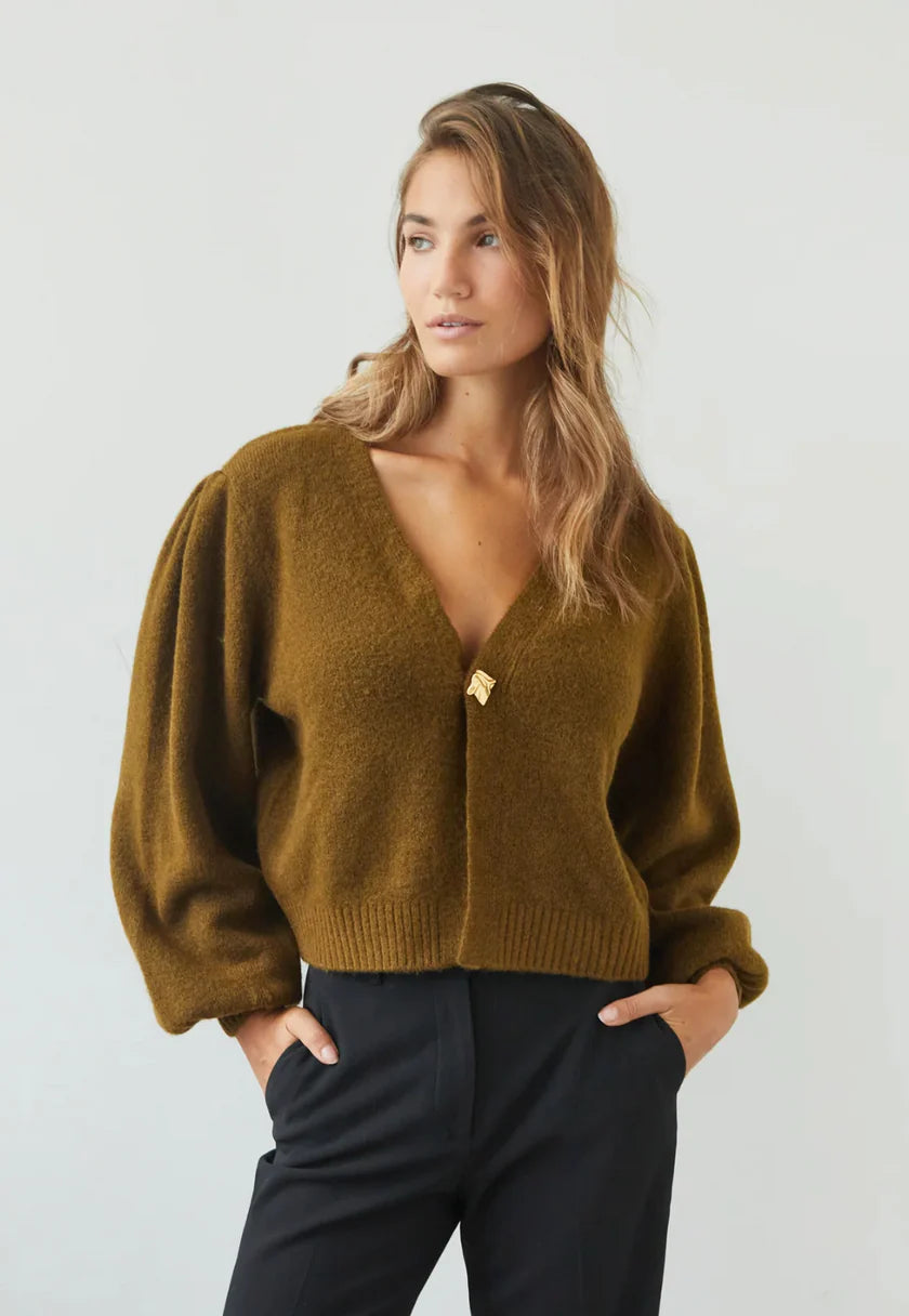 Charli Hollie Cardigan khaki 
