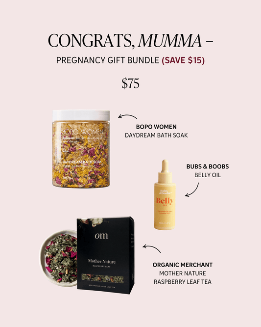 Congrats mumma – The Mum Loop Pregnancy gift bundle 