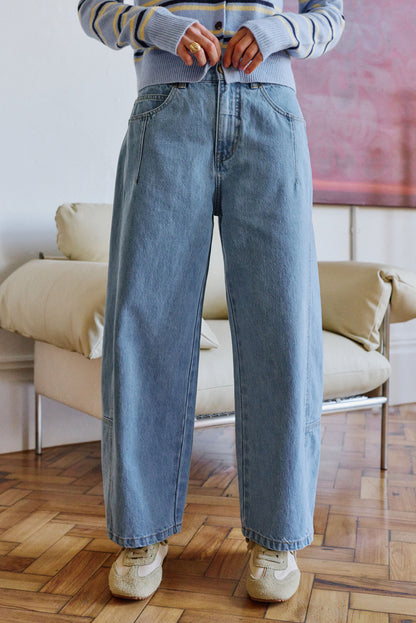 Ceres Life Demi barrel leg in vintage blue 2