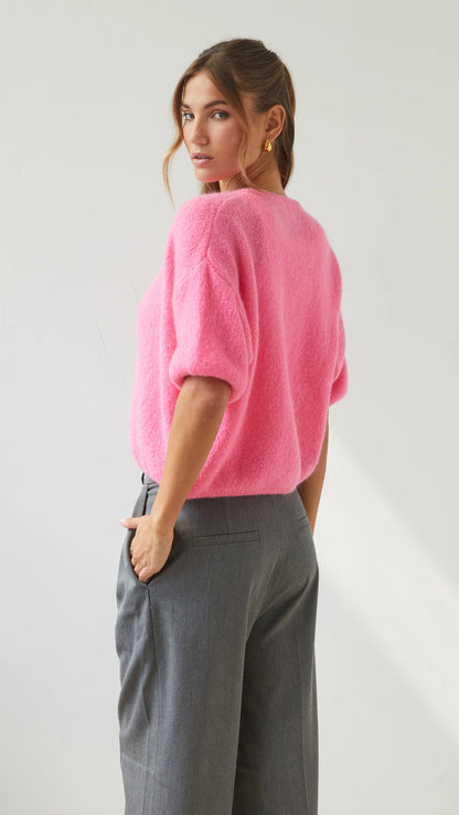 Charli Emme Cardigan in Petunia side on