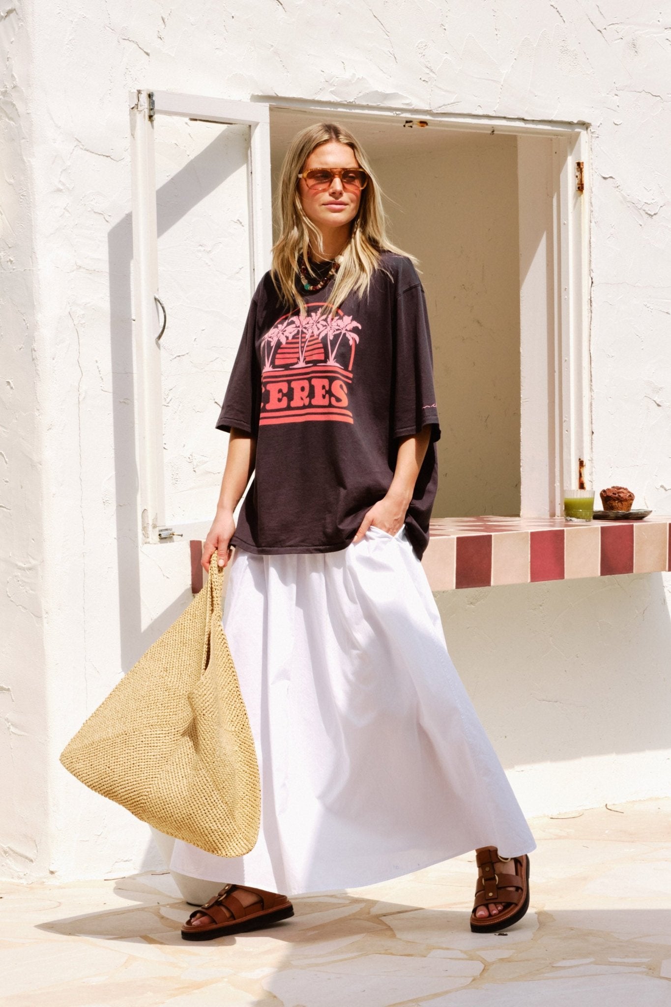 Florence Maxi Skirt – White