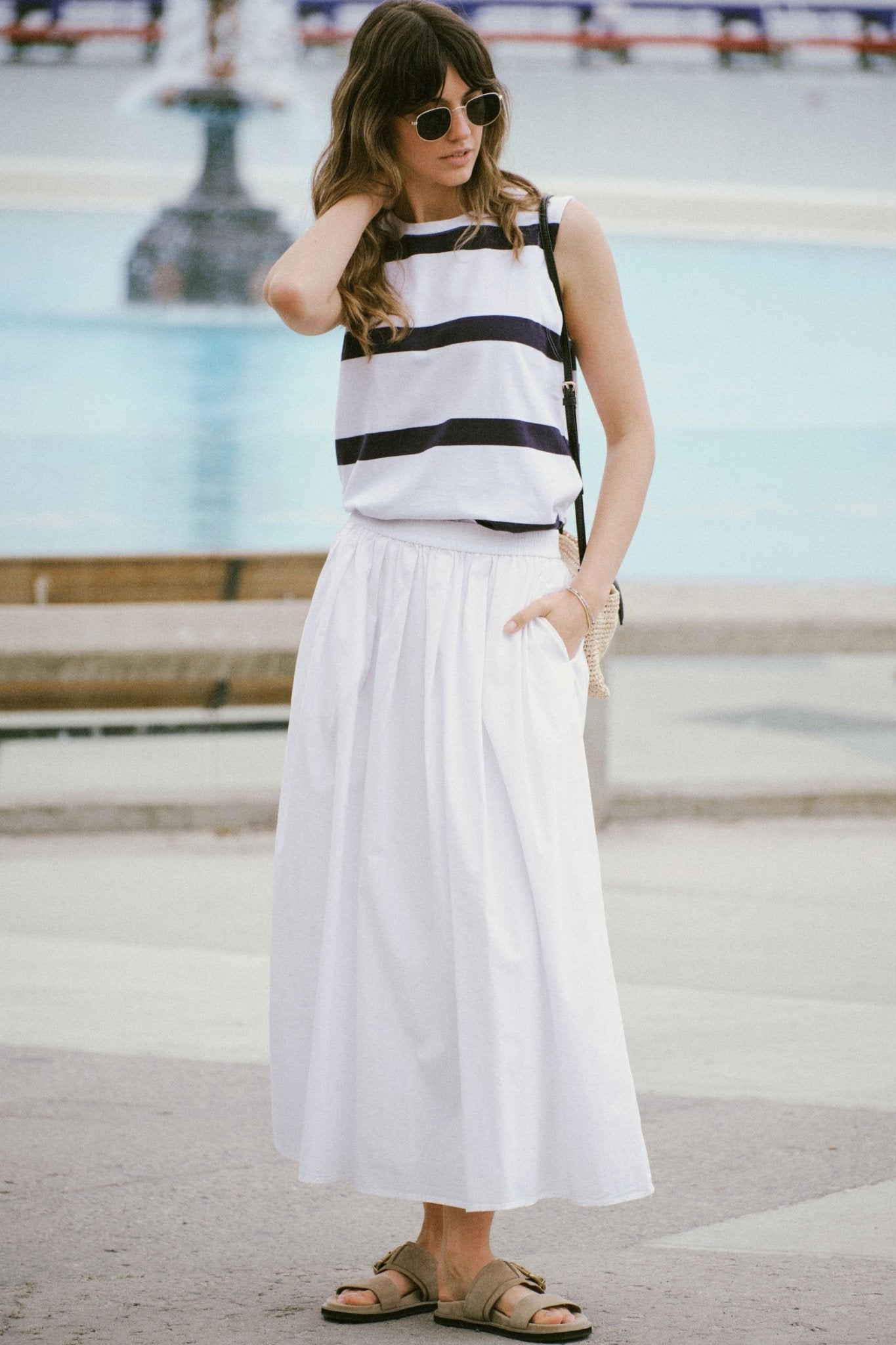 Florence Maxi Skirt – White