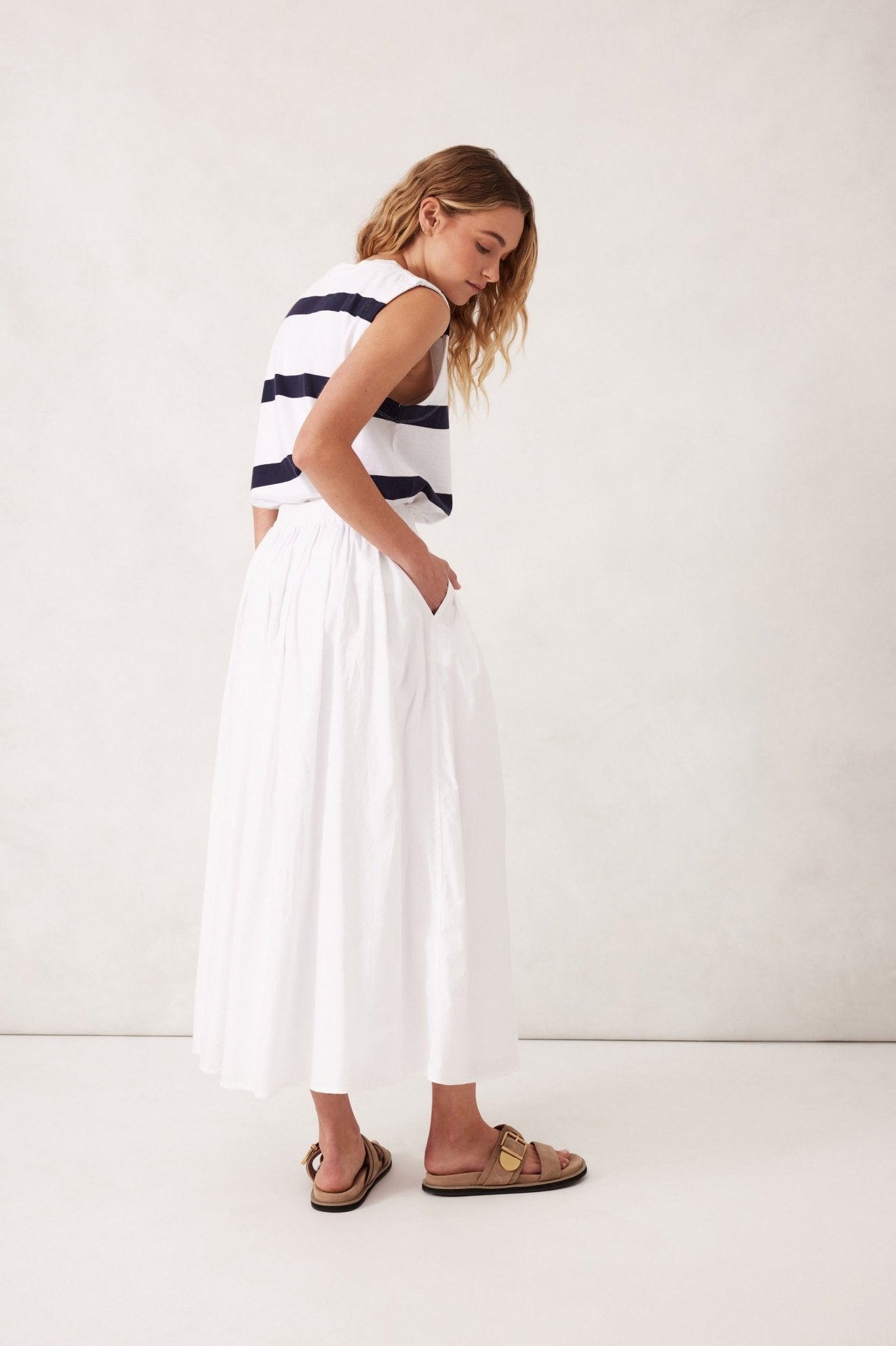 Florence Maxi Skirt – White
