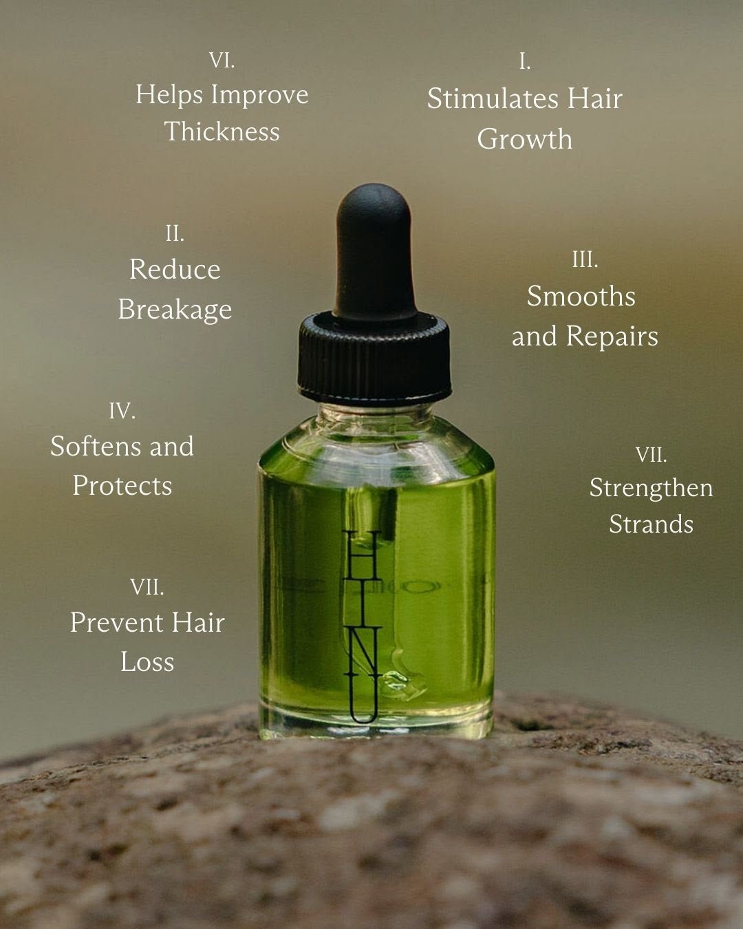 Hinu hair benefits infographic 