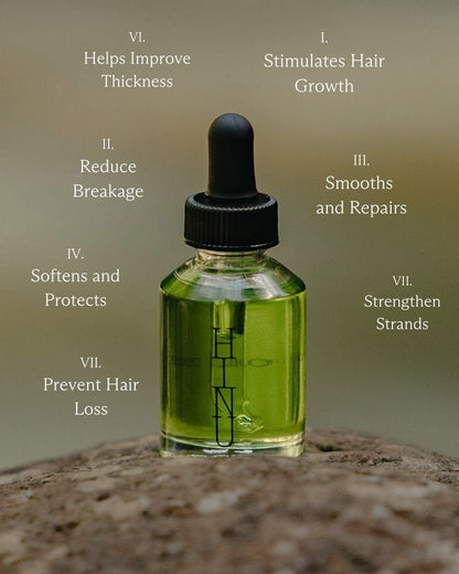 Hinu hair benefits infographic 