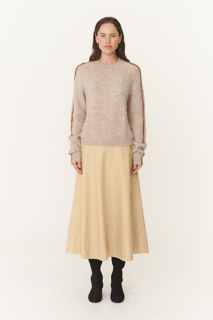 Rowie Lana knit jumper in fawn 2