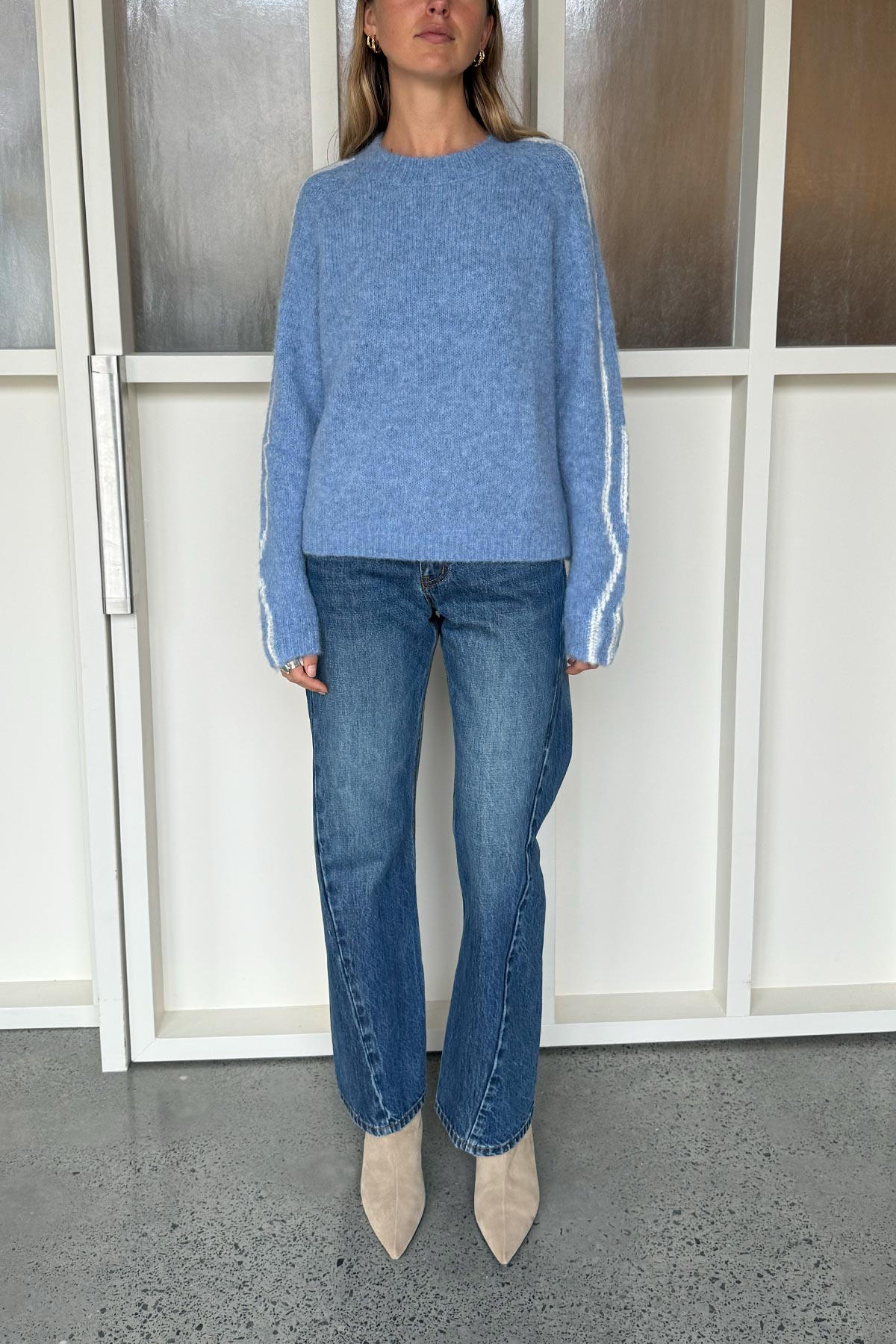 Rowie Lana Knit Jumper in Sky Blue 3