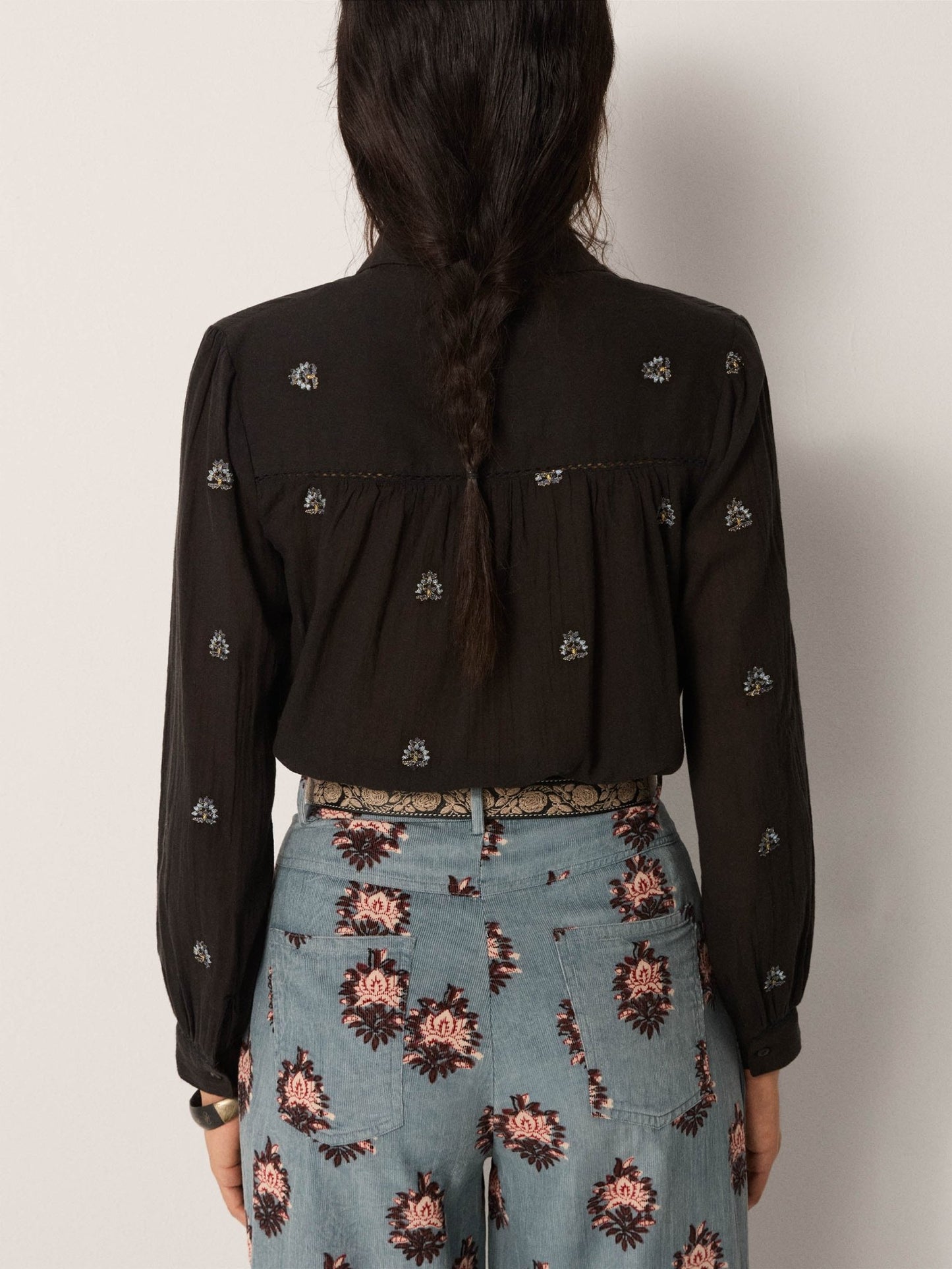 Maison Hotel Amrit Blouse in Galaxy Black 5