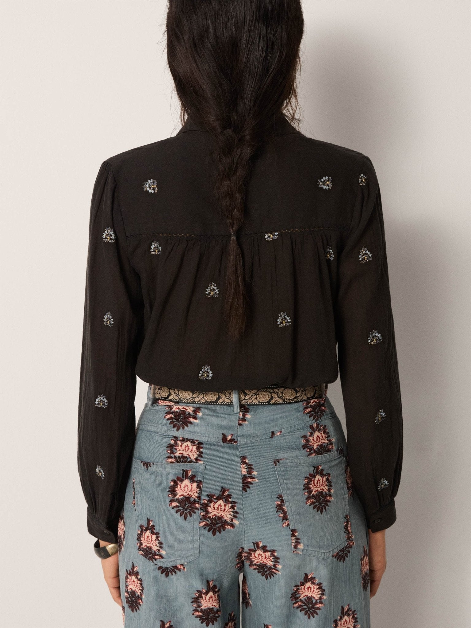 Maison Hotel Amrit Blouse in Galaxy Black 5