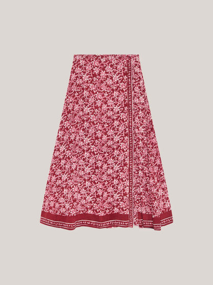 Maison Hotel Lana Skirt red lion flat lay