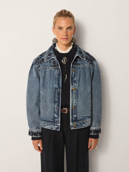 Maison Hotel Wesley Jacket in western blue 2