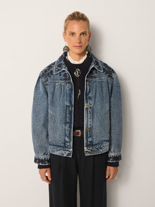 Maison Hotel Wesley Jacket in western blue 2
