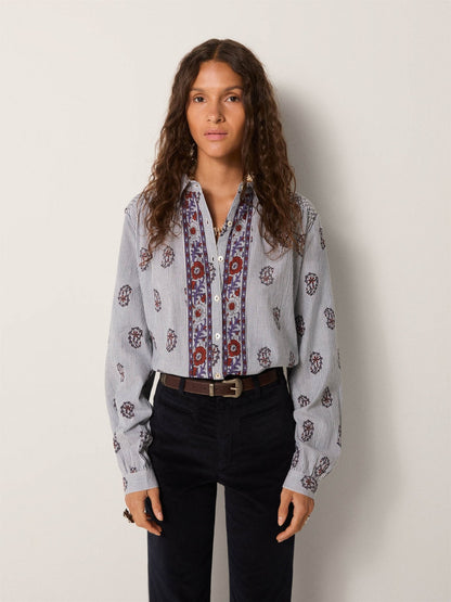 Maison Hotel Sophie Blouse in Rustic Groove 2