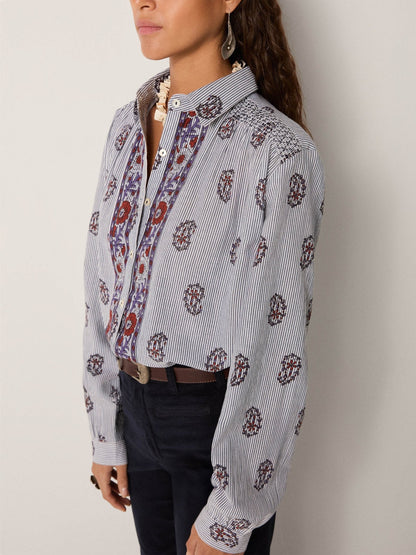Maison Hotel Sophie Blouse in Rustic Groove 5