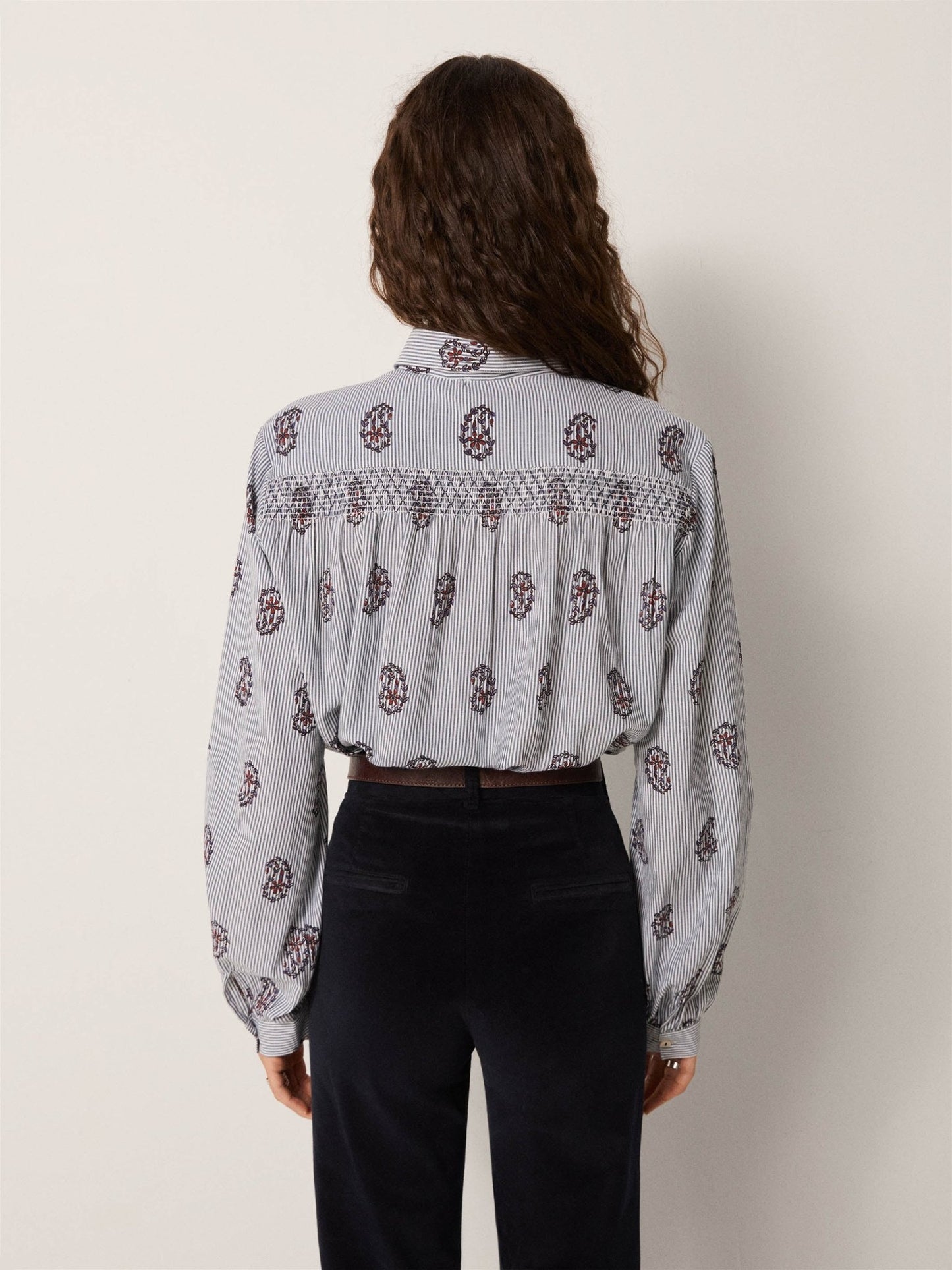 Maison Hotel Sophie Blouse in Rustic Groove back shot 2