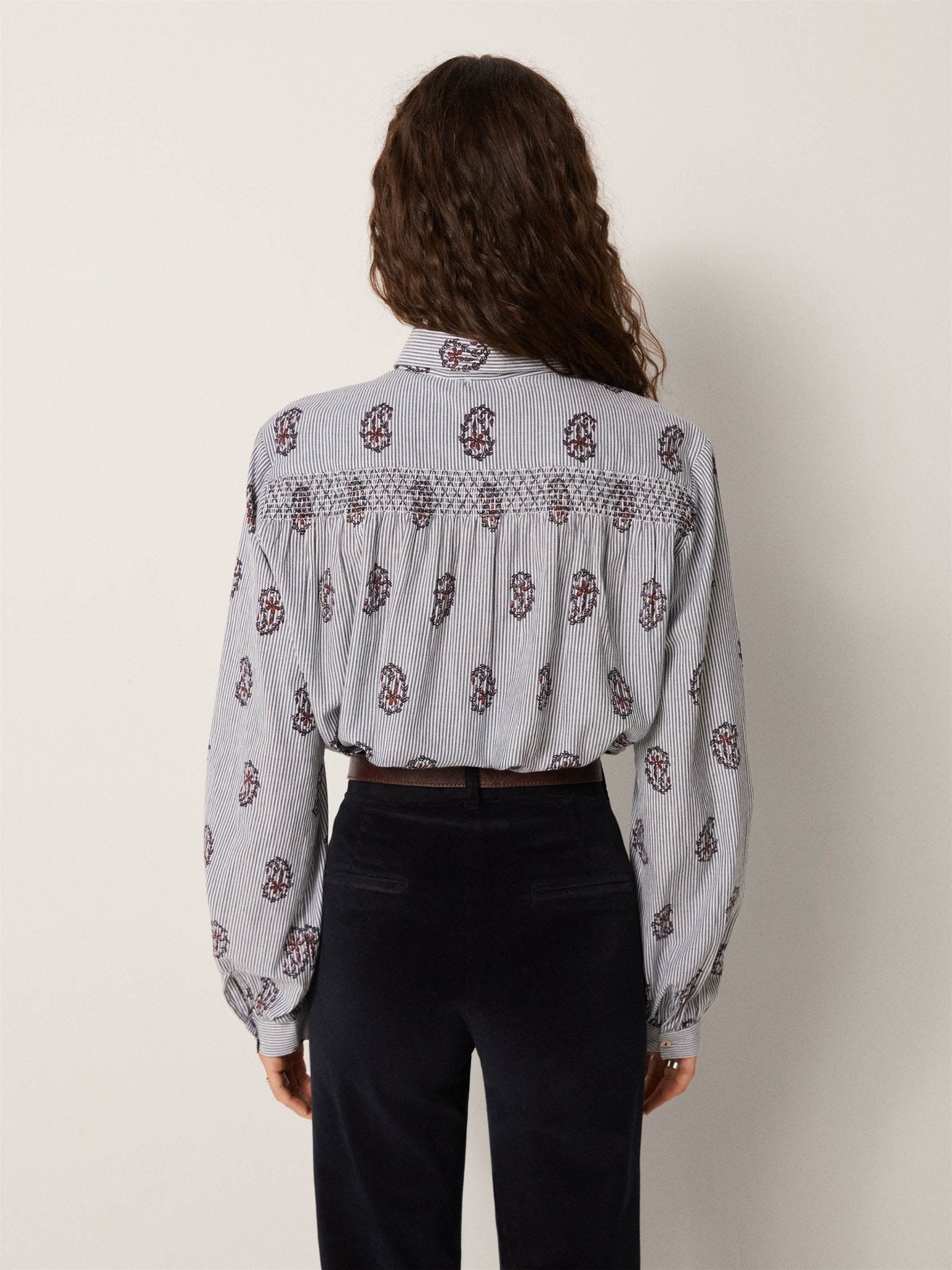 Maison Hotel Sophie Blouse in Rustic Groove back shot 2