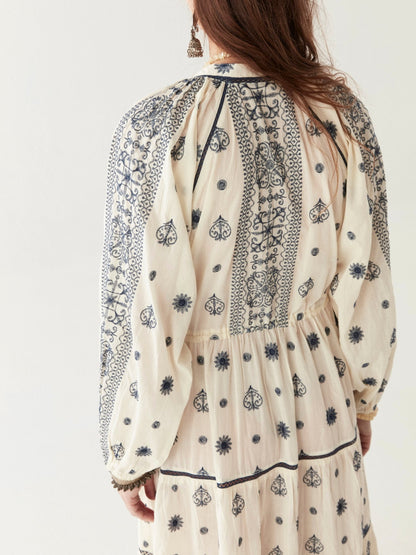 Maison Hotel Caroline Dress in off white back shot
