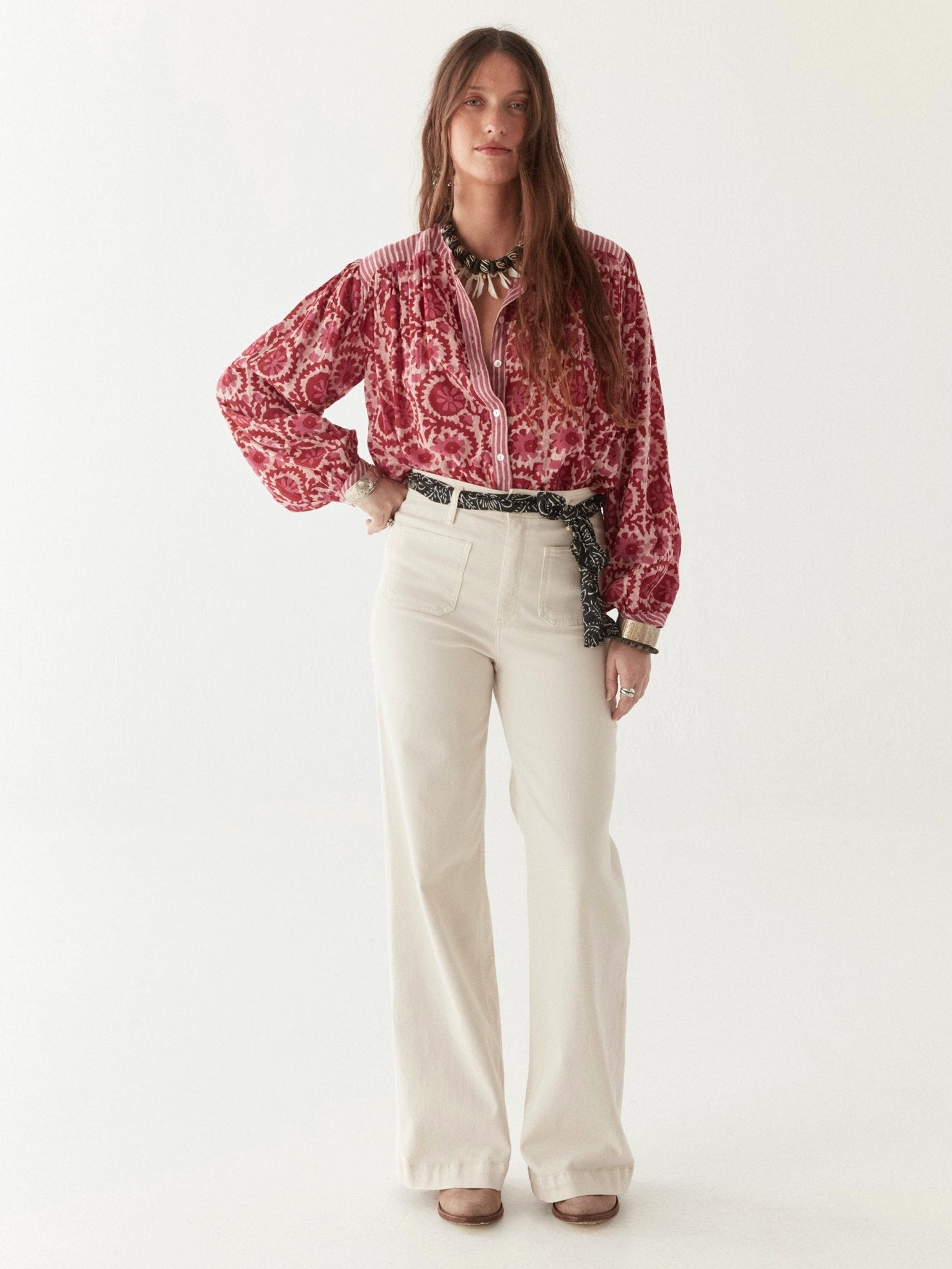 Maison Hotel Leandra Blouse flamingo grooves image 1