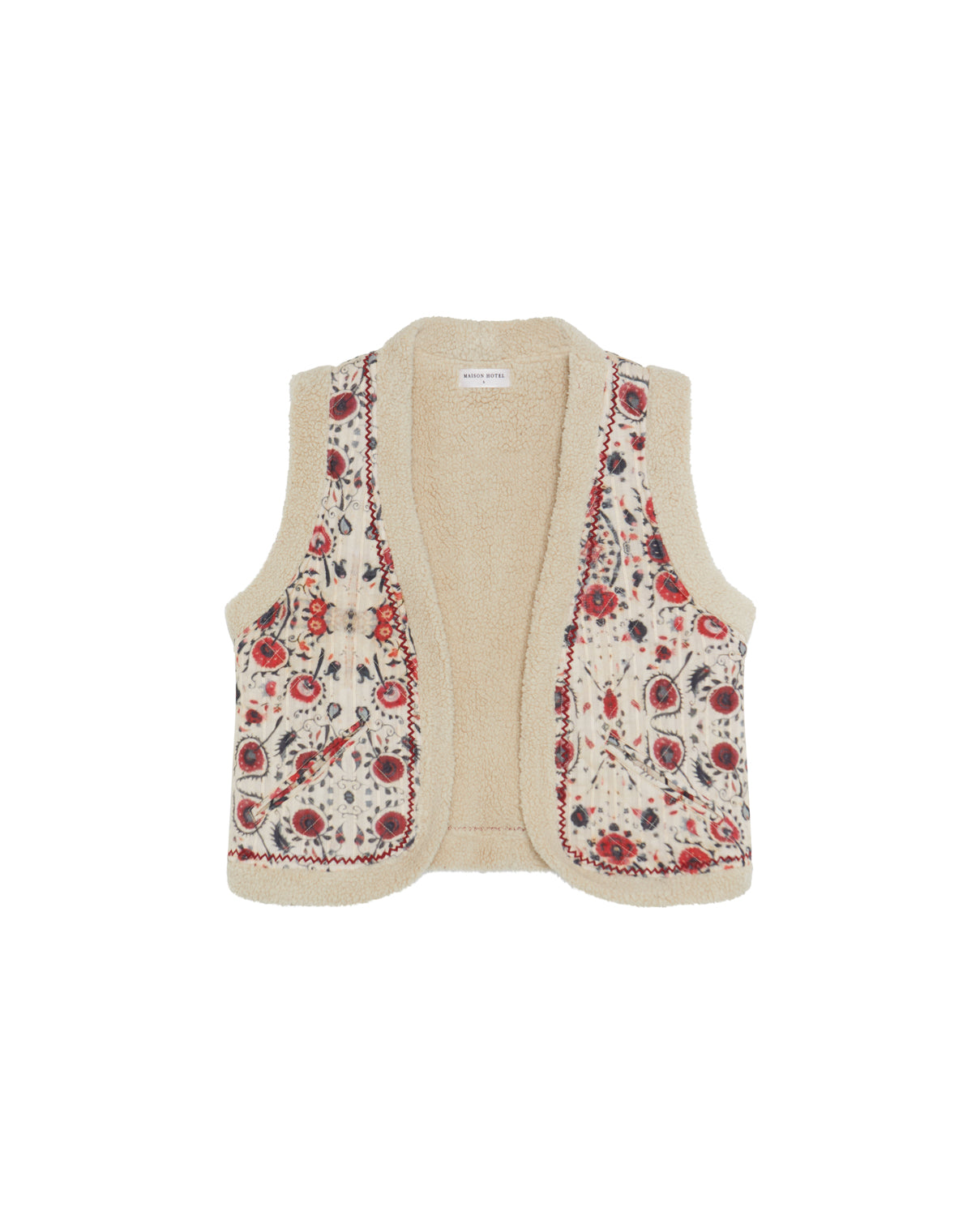 Maison Hotel Paul Vest – Coquelicot Coquillage lined in soft Maison Hotel Paul Vest – Coquelicot Coquillage lined in soft