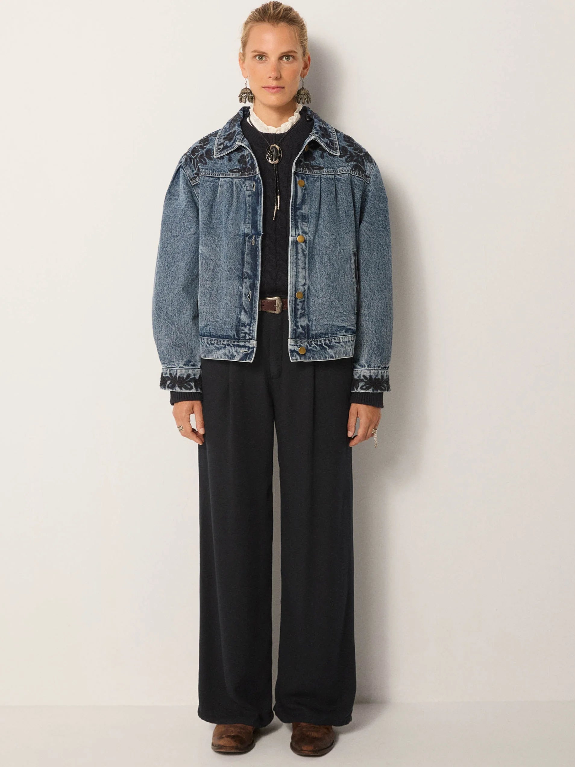 Maison Hotel Wesley Jacket in western blue 4