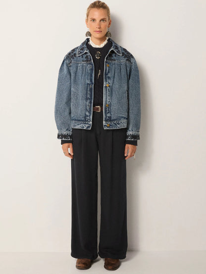 Maison Hotel Wesley Jacket in western blue 4