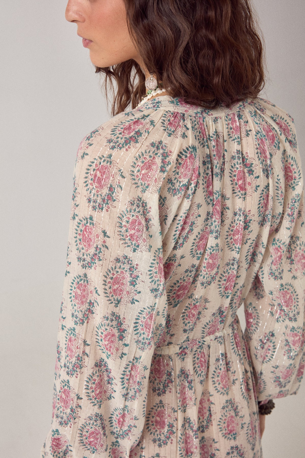 Maison Hotel Anne Dress Azalea Dusty back shot close up