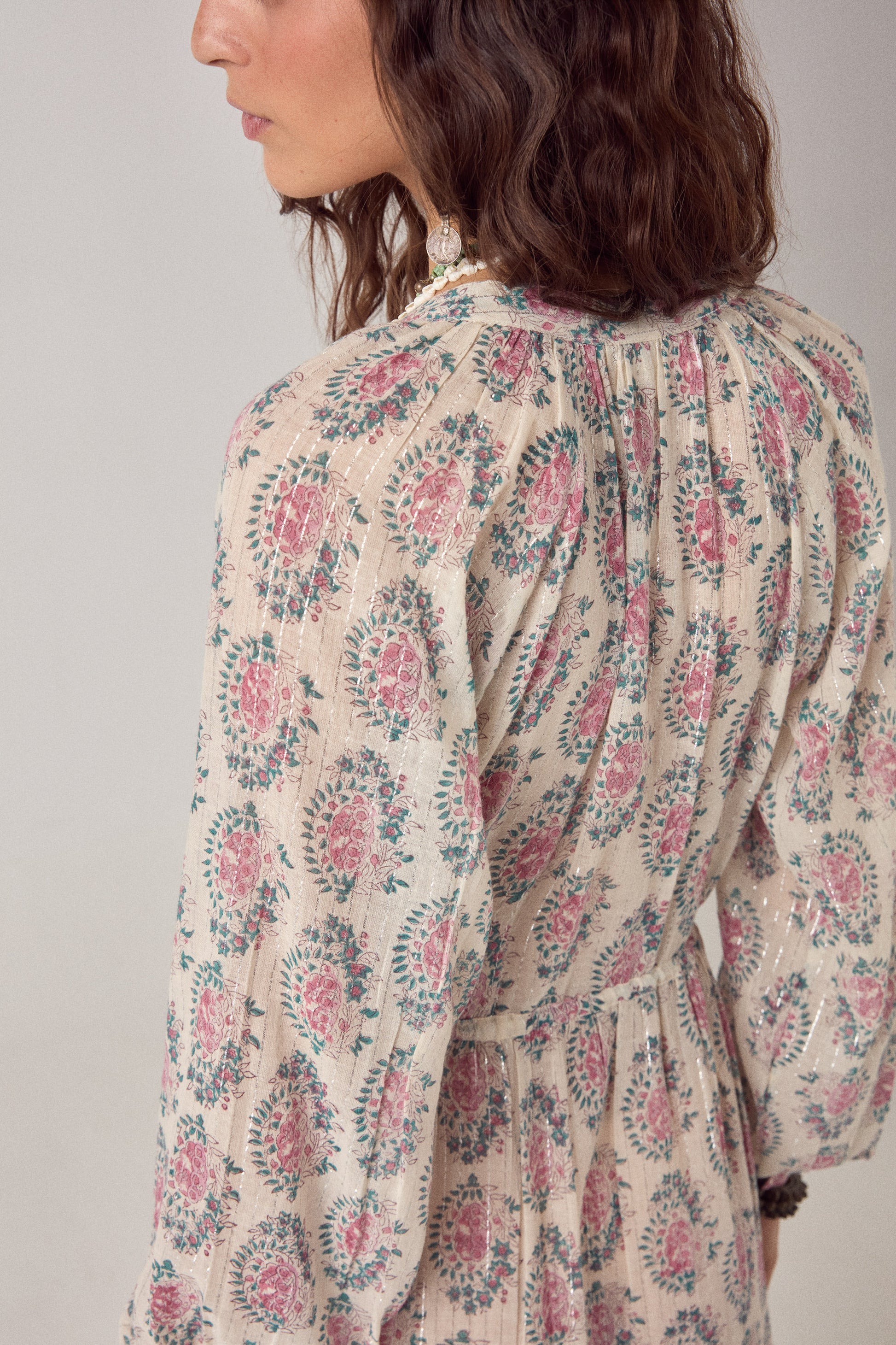 Maison Hotel Anne Dress Azalea Dusty back shot close up