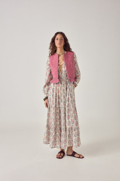 Maison Hotel Anne Dress Azalea Dusty with vest