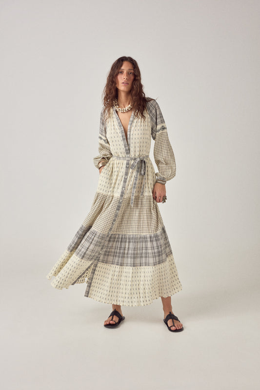 Maison Hotel Alba Dress Patchwork Notes image 1
