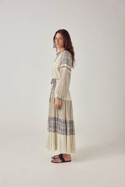 Maison Hotel Alba Dress Patchwork Notes image 4
