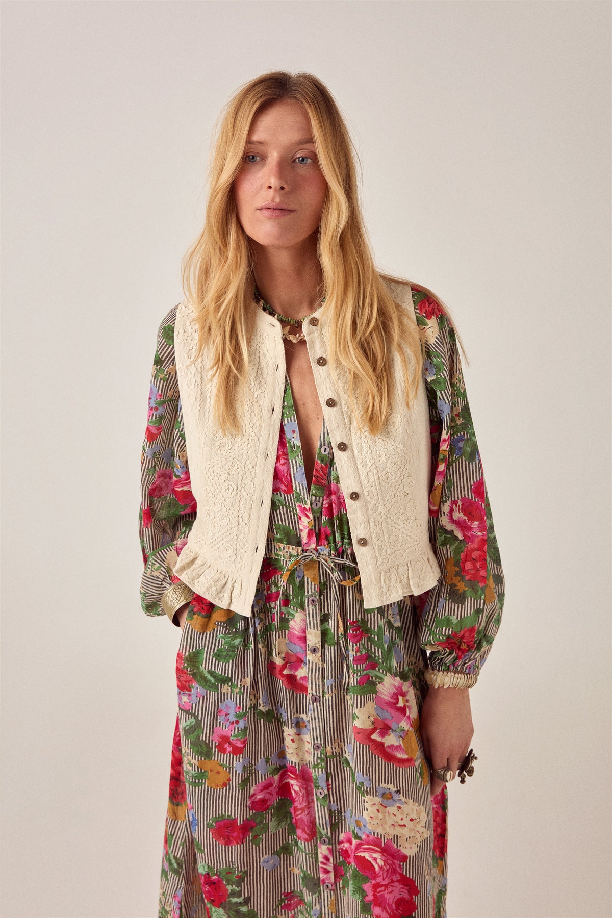 Maison Hotel Vicky Dress – Hulton Soul Noir with vest 2