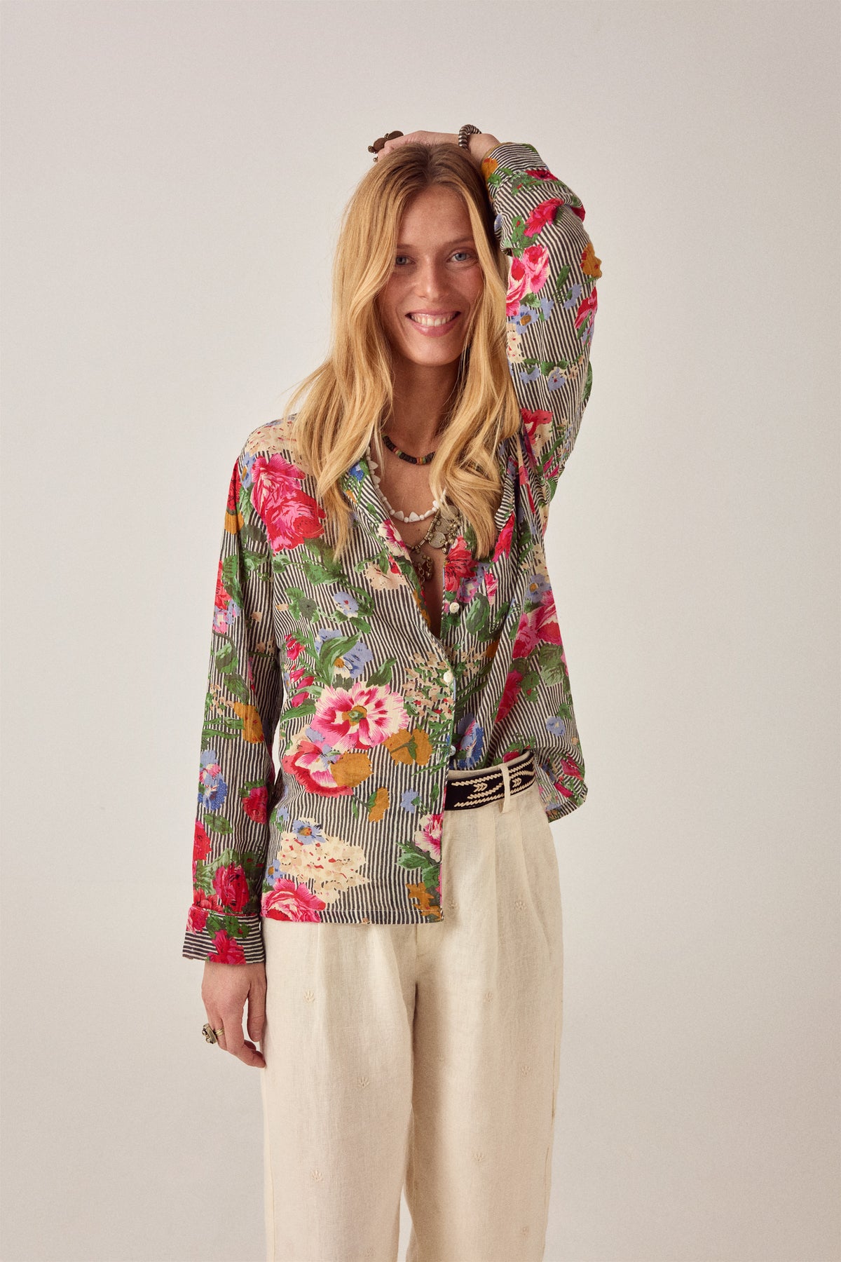 Maison Hotel Piti Shirt in Hulton Soul Noir 