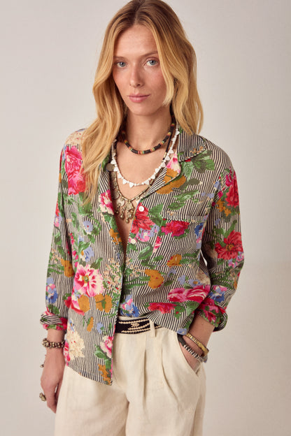 Maison Hotel Piti Shirt in Hulton Soul Noir 1