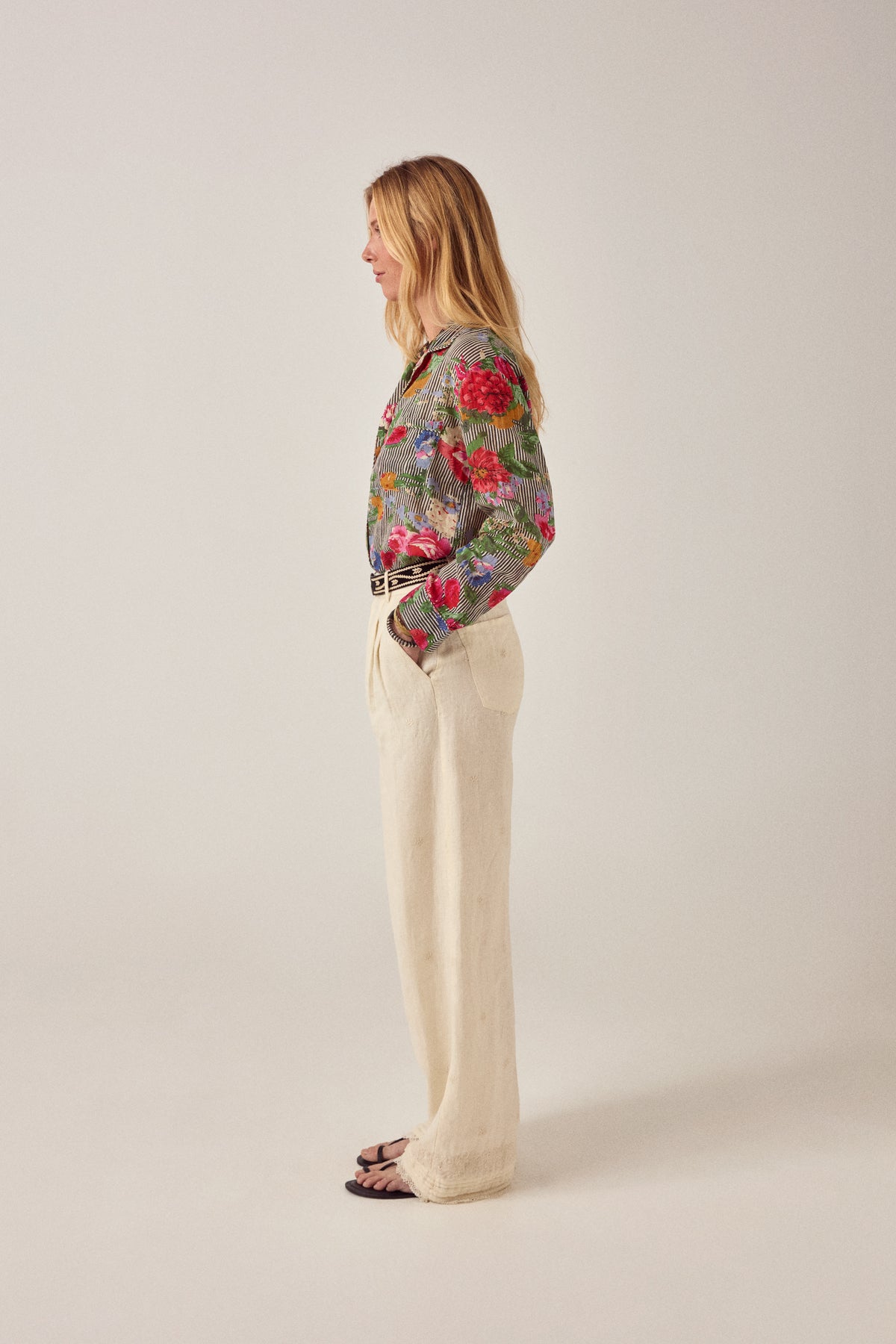 Maison Hotel Piti Shirt in Hulton Soul Noir side on