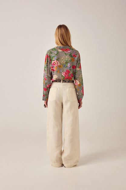 Maison Hotel Piti Shirt in Hulton Soul Noir back shot