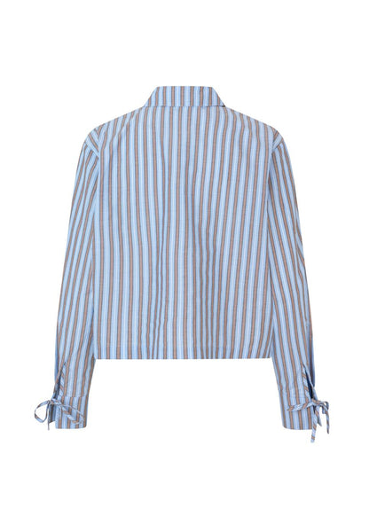 Modstrom Meyrick MD Stripe Shirt flat lay back shot 