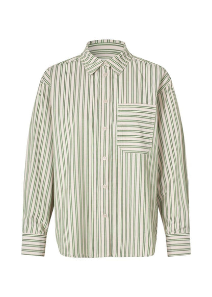 Modstrom Mille md shirt in green flat lay