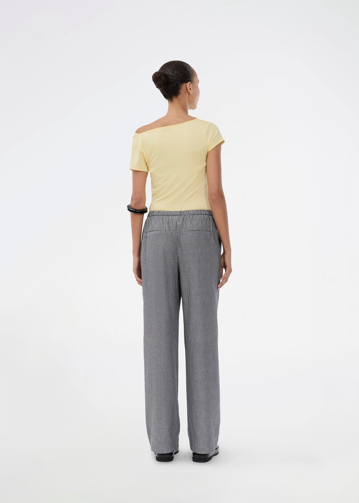 Modström Hima md drapey t-shirt in jojoba back shot 