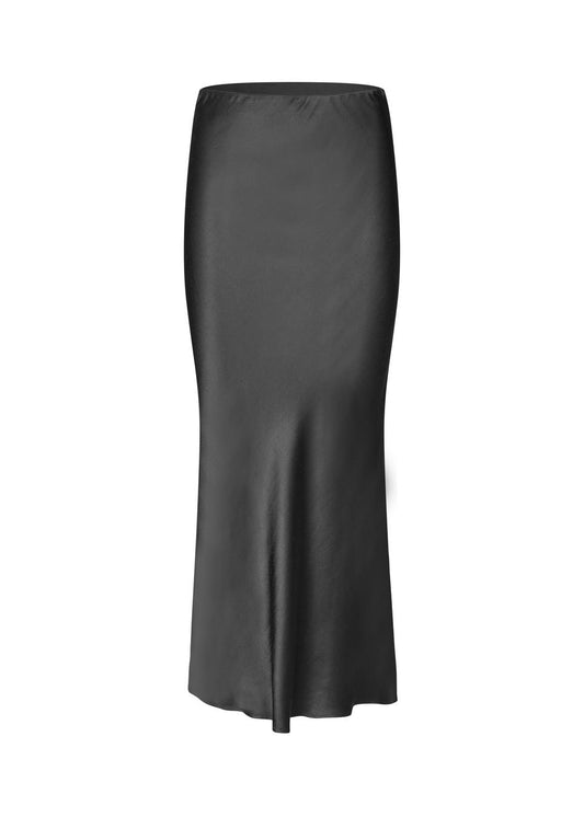 Modström Malki Maxi Skirt in Black flat lay 