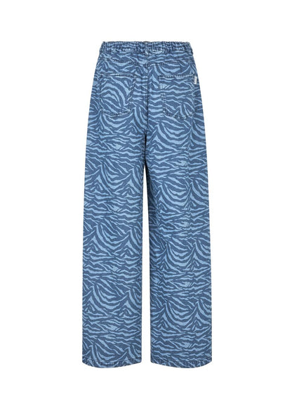 Modstrom Mase MD Pants – Blue Zebra flat lay back shot 
