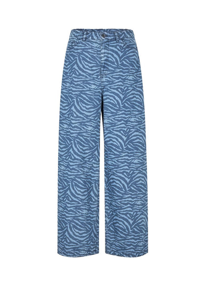 Modstrom Mase MD Pants – Blue Zebra flat lay front shot 