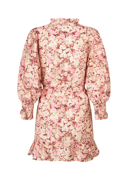 Melia Print Long-Sleeve Dress – Pink Blossom